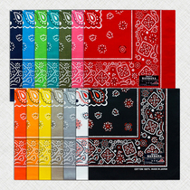 Made in Japan headscarf thin unisex printed square towel Wild decorative scarf Mens and womens hip-hop scarf hairband