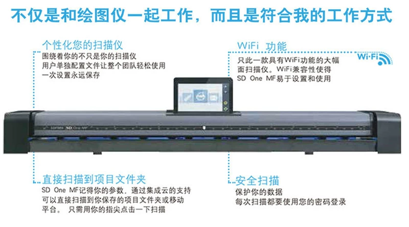 Máy quét bản đồ kỹ thuật khổ rộng khổ lớn Contex SD ONE MF24 A1 - Máy quét