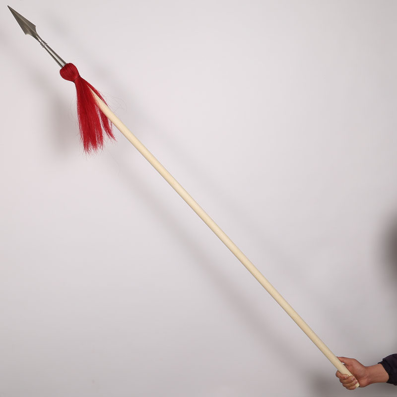 不锈钢红缨枪武术枪霸王枪枪头白蜡杆练习枪武术棍枪杆枪缨杨家枪