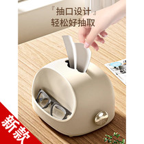 Japan imported MUJIΕ creative tissue box home living room coffee table high-end light luxury multi-functional roll paper napkin