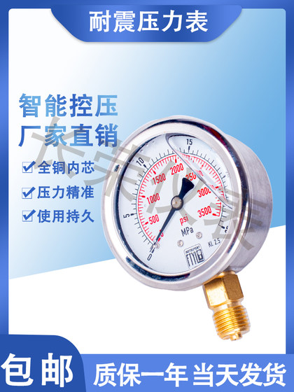 충격 방지 압력 게이지 YN60 유압 오일 충격 방지 및 진동 방지 M13 수압 게이지 공기 압축기 25mpa kg 무료 배송 충격 방지 압력 게이지 YN60 유압 오일 충격 방지 및 진동 방지 M13 수압 게이지 공기 압축기 25mpa kg 무료 배송