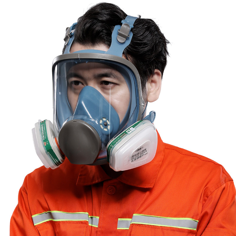 防毒面具化工气体喷漆专用防尘全面罩封闭男防护工业农药甲醛口罩