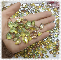 420 Whole package of about 230 water droplets oval tip bottom protein resin diamond hair accessories diy handmade material accessories