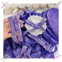 385 whole roll about 50 yards purple shallot velvet with diy bow hair accessories