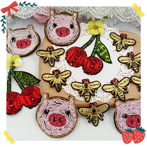 More than 1247 handmade beads flower stickers cartoon accessories DIY clothing handmade material accessories