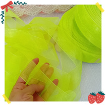 943 whole plate 200Y fluorescent green high density yarn with diy bow hair accessories