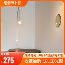 Nordic postmodern designer wrought iron lines creative personality living room bedroom café dining hall chandelier