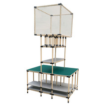 Electric Commercial Sky Cat Taobao Warehouse Line Stick Packing Desk Work Desk Lean Tube Work Bench Wire Rod Shelf Operation Table