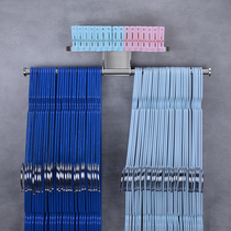 Balcony multi-function hanger storage artifact finishing rack non-punching household space-saving hanging rack