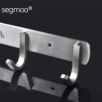 segmoo clothes hook 304 stainless steel door rear adhesive hook row Hook bathroom clothes single hook kitchen wall hanging coat hook