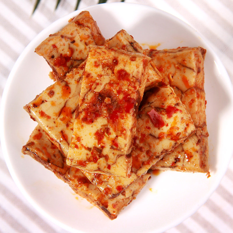 但氏冷泉花豆干580g 豆腐干零食小吃香辣味小包装零食散装多口味