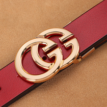 Generally-wide couple belt flat buckle fashion baiyu Han tape leather mesh red tide belt
