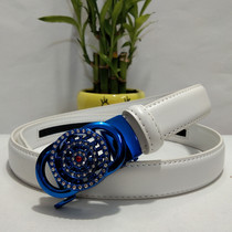 Blue classic runs the belt female fashion and leather lady belt trendy personalized pants belt 2022
