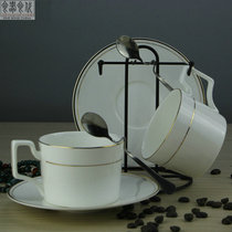 European-style bone China coffee cup set Phnom Penh English afternoon tea cup 2-piece set couple simple ceramic coffee cup and saucer