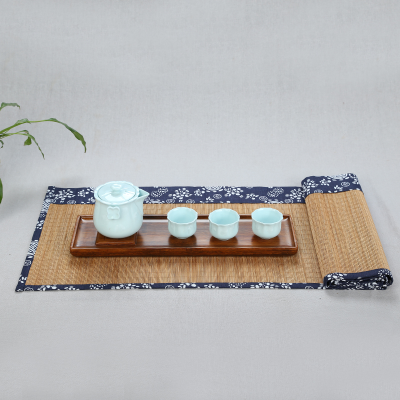 Yipin # $kung fu tea tray tea accessories tea mat mat bamboo mat pot mat cup mat table flag classical bamboo tea table