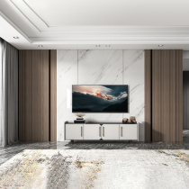 Wood Finishes TV Background Guard Wall Panel Light Extravagant Sofa Living-room Bedroom Styling Free Lacquered Corset Stoneware Wall