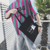 Male Spring Ins Japan-ROK Leisure sails bag Handbags Handbags Cartoon Printed Fashion 100 Lap Art Lovers single shoulder bag