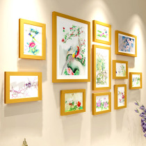 Photo wall decoration big frame frame frame frame wall simple modern creative photo frame hanging wall combination living room bedroom photo wall