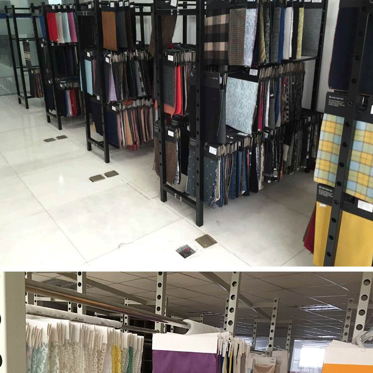 面料布匹定制样品展示架子布料服装纺织货架展会定制服装
