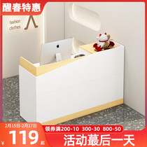 Small Bar Desk Desk Collection Silver Desk Counter Shop Commercial Small Net Red Brief About Modern Clothing Store Convenience Store Front Desk