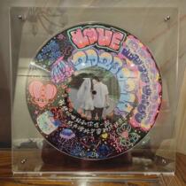 Acrylic vinyl record display frame CD storage protective box grooved CD photo frame decorative stand simple disc rack