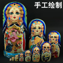 Russian features 10-story doll Harbin commemorative wooden ornaments opening wedding housewarming birthday gift