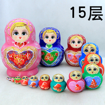Russian set doll 15-story travel commemorative classmate Valentines Day features painted creative gift toys