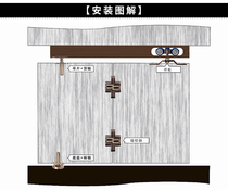 Stainless steel hanging pulley Bearing Sliding door Hanging wheel Glass folding door accessories Hanging sliding track push-pull hanging rail door