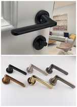 American gold handle invisible door lock Bronze single-sided lock background wall door White hidden door lock Black dark door lock