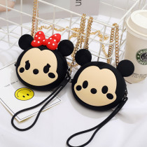 Childrens bag 2021 new princess fashion messenger bag cute little girl bear Mickey cute men and women childrens bag