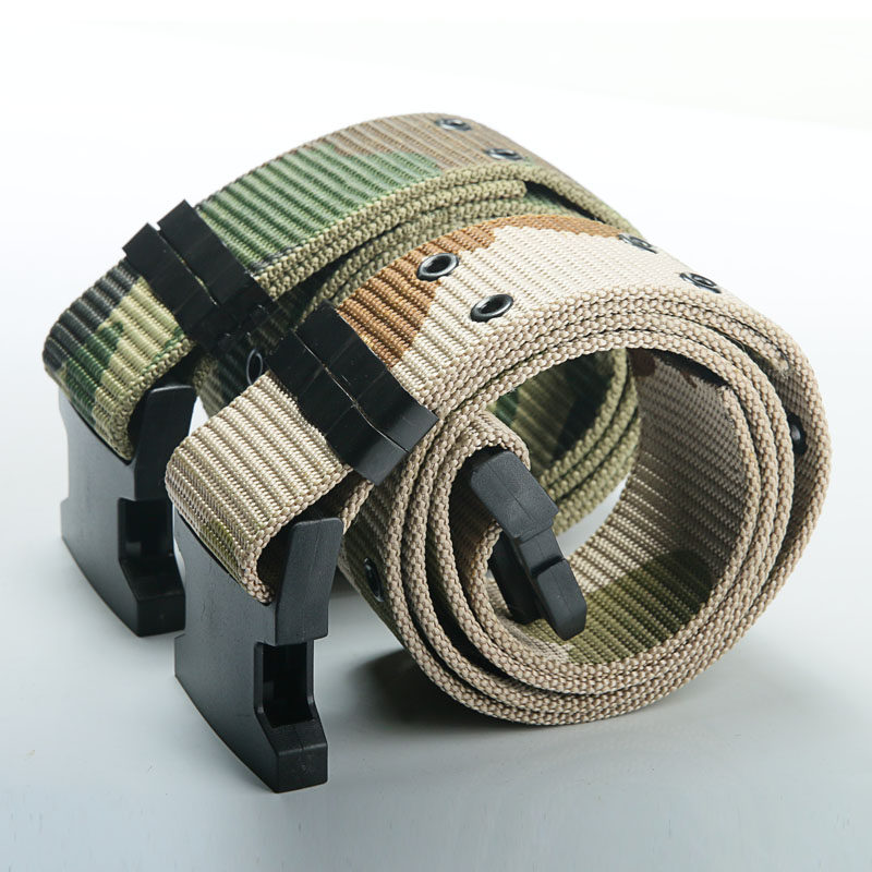 军迷用品黑鹰战术腰带 尼龙帆布作训外腰带 特种兵军迷武装带正品_7折