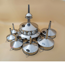 Stainless steel fuel funnel Small mini funnel Large filter Household kitchen Industrial thickened filling funnel