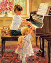 Order the Korean puzzlelife 1000 pieces of the puzzle to play the piano.