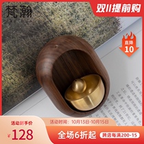 Van Han Japanese small wind bell door hanging door suction door type copper bell hanging decoration refrigerator paste door reminder dopamine Bell