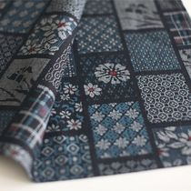 Window flowers - nature time - Japanese style rectangular bamboo cotton double-layered placemat original handmade