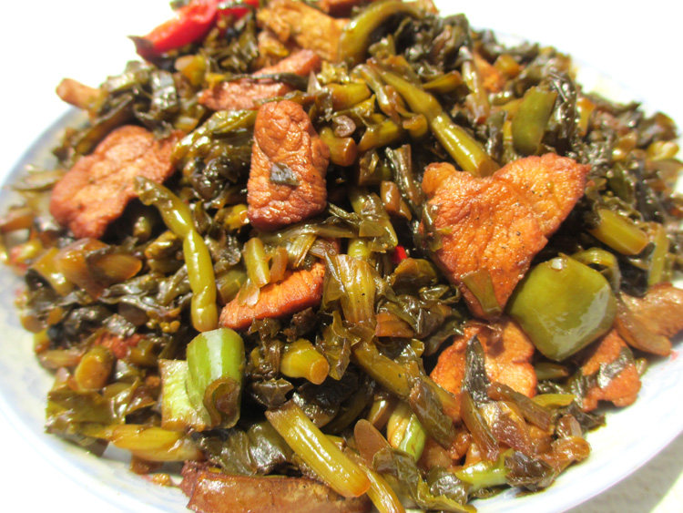 安徽特产2017新鲜腌制农家自制咸油菜苔 咸小菜 泡菜咸菜苔500g