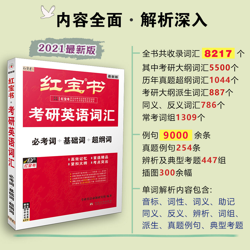 get 49.8 hongbaoshu 2021 english vocabulary for postgraduate entrance examination