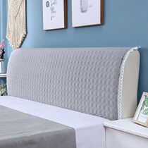 Dutch velvet cloth art bed hood cover simple modern padded leather cover wooden bedside backrest all-inclusive bedside cover