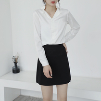 Professional suit female 2020 summer new Korean student fashion temperament interview formal shirt short skirt two-piece suit