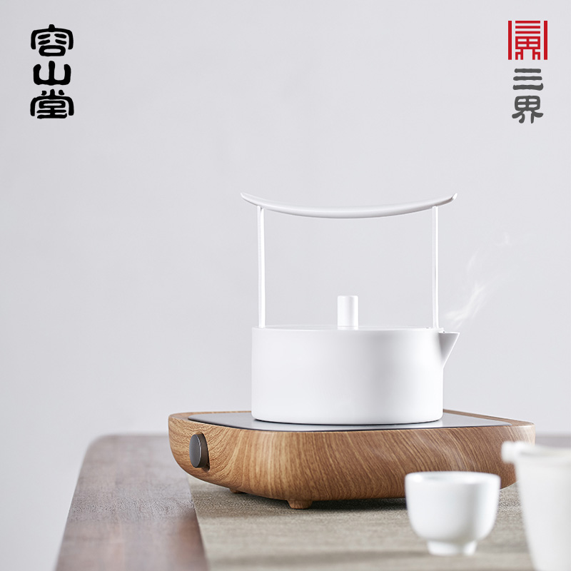 RongShan hall electric power TaoLu tea stove small.mute permeating the high - power special silver pot of boiled tea ware glass plates