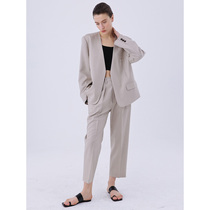 Yiwei 21 years early autumn comes with fashionable high-quality Japanese imported special black 100% worsted wool suit pants women