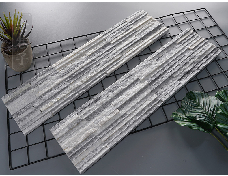 天然流水文化石3d凹凸天然化石墙工业风室外庭院子仿古石材墙砖板