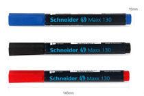 German imported Schneider Schneider new oily big head Pen Hook black red and blue 130 marker pen