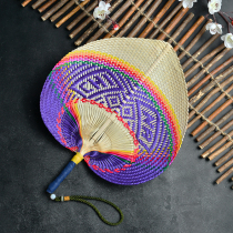 Handmade bamboo woven fine style big Fan hand fan retro nostalgic home decoration with baby walking curl to catch mosquitoes