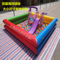 Childrens inflatable sand pool inflatable fishing pond beach toys Cassia play sand pool ocean ball pool inflatable pool