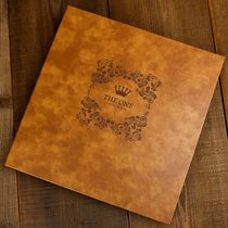 Leather surface family film self-adhesive stick type diy album Commemorative album Album Couple Polaroid handmade book