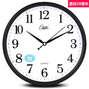 康巴丝静音客厅挂钟简约石英钟大挂表时尚钟表创意壁挂钟办公钟表
