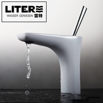 All Copper Basin faucet hot and cold single hole bathroom bathroom washbasin faucet wash basin faucet White faucet