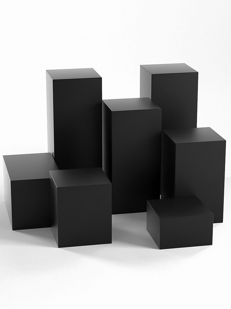 个性高低展示台 服装店橱窗模特地台 流水台展示架方形几何体摄影