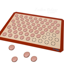 Commercial baking tray special silicone macaron mat outlet high temperature resistant non-stick baking mat can be equipped with 40 * 60cm plate